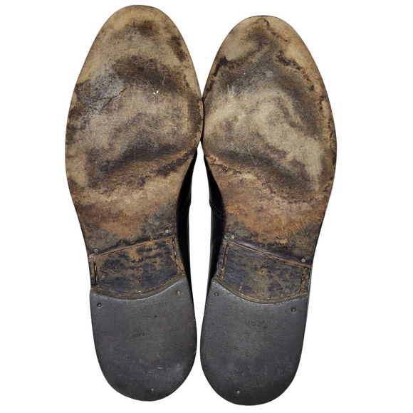 Salvatore Ferragamo Men's Black Leather Wingtip Loafers Size 9D - Picture 6 of 10